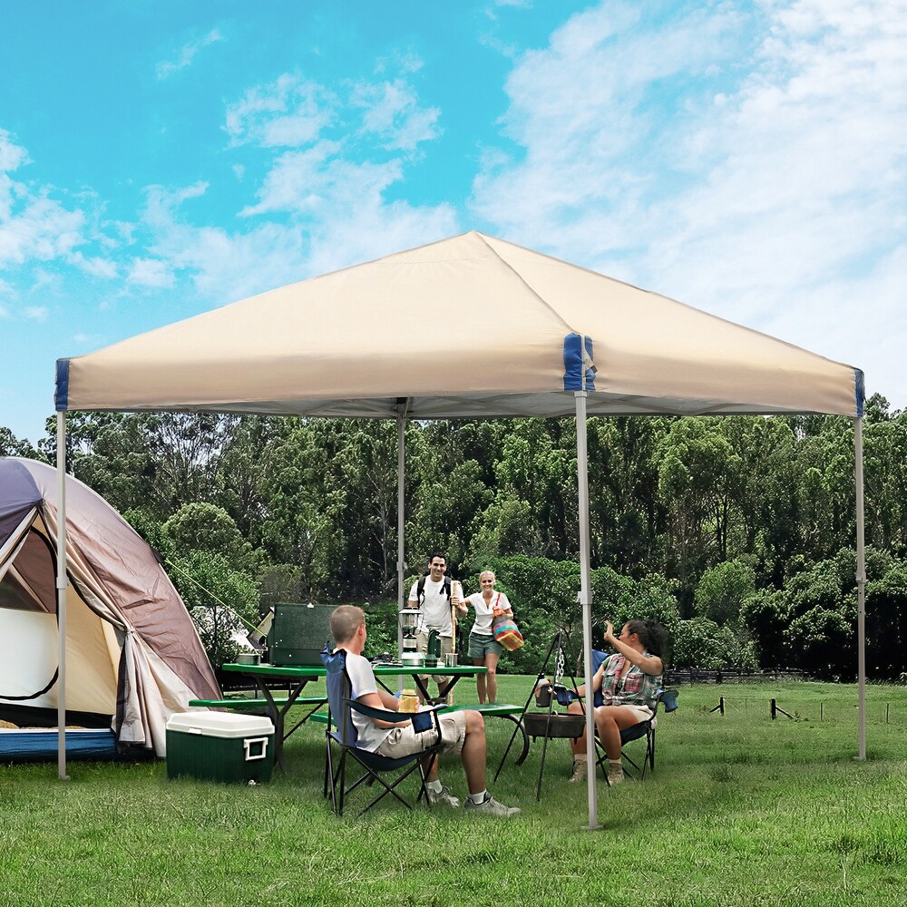 Aoodor 10 x 10 FT Pop Up Canopy Tent with Roller Bag  Portable Instant Shade Canopy for Camping  Party and Other Outdoor Events