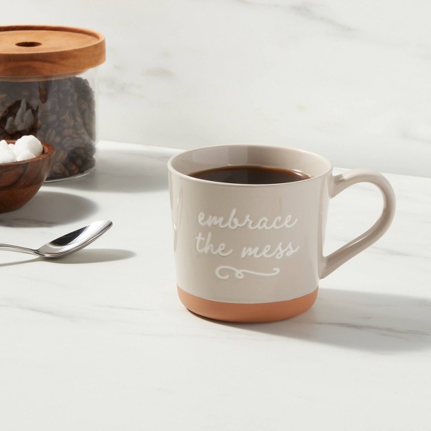 15oz Stoneware Embrace The Mess Mug