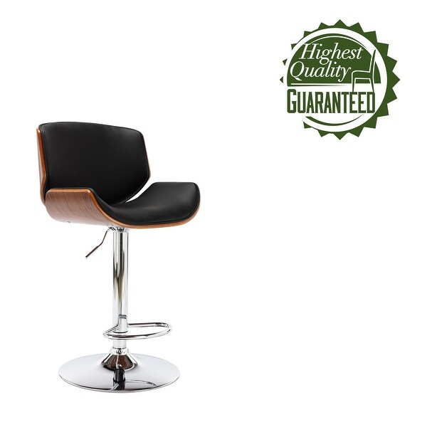 Porthos Home Orion Height Adjustable and Swivel Bar Stool， PU Upholstery