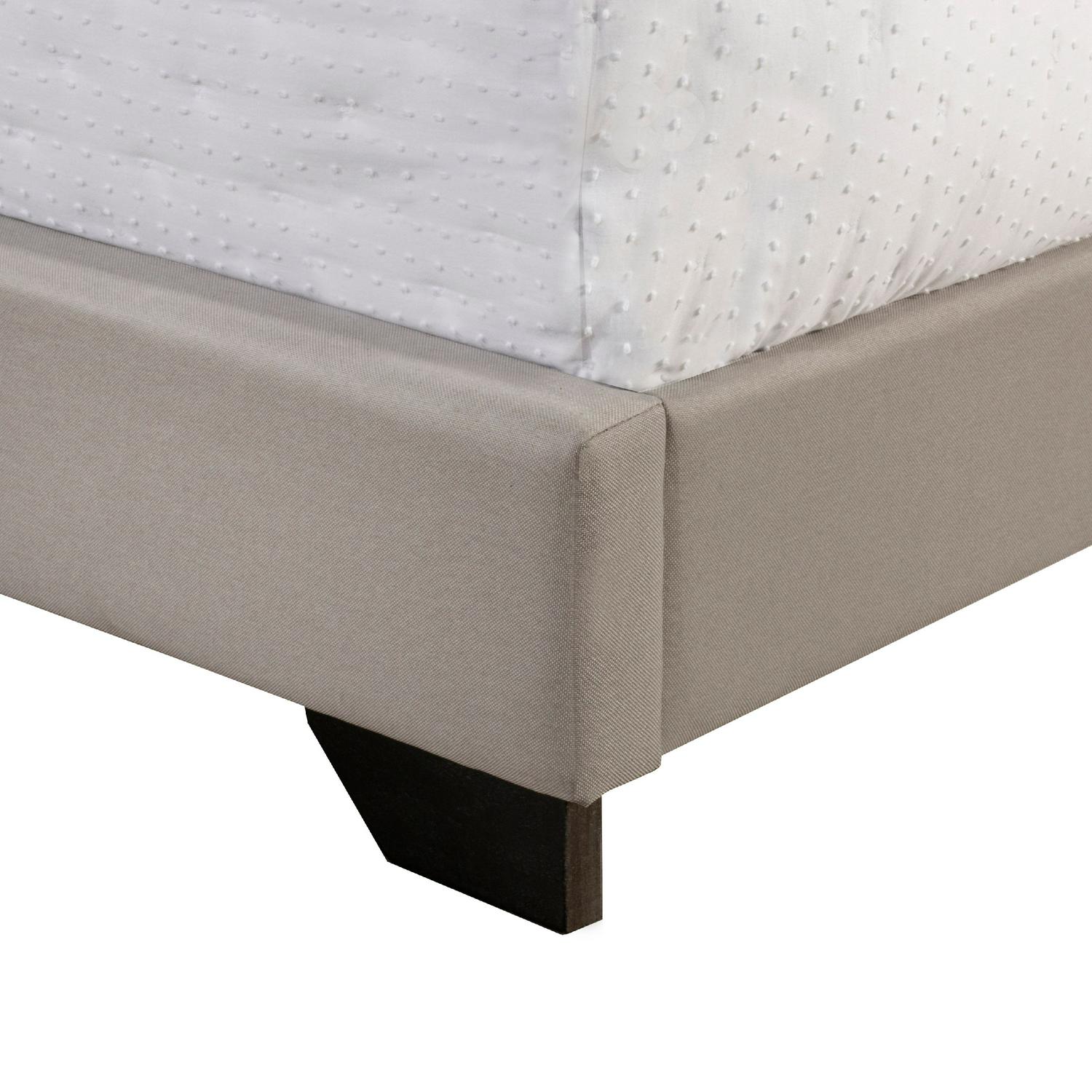 Willow Nailhead Trim Upholstered Queen Bed Fog  Crowdfused