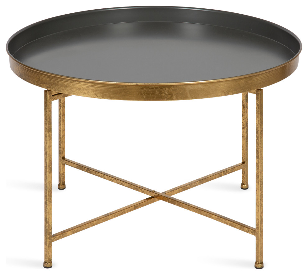 Celia Round Metal Coffee Table   Contemporary   Coffee Tables   by Uniek Inc.  Houzz