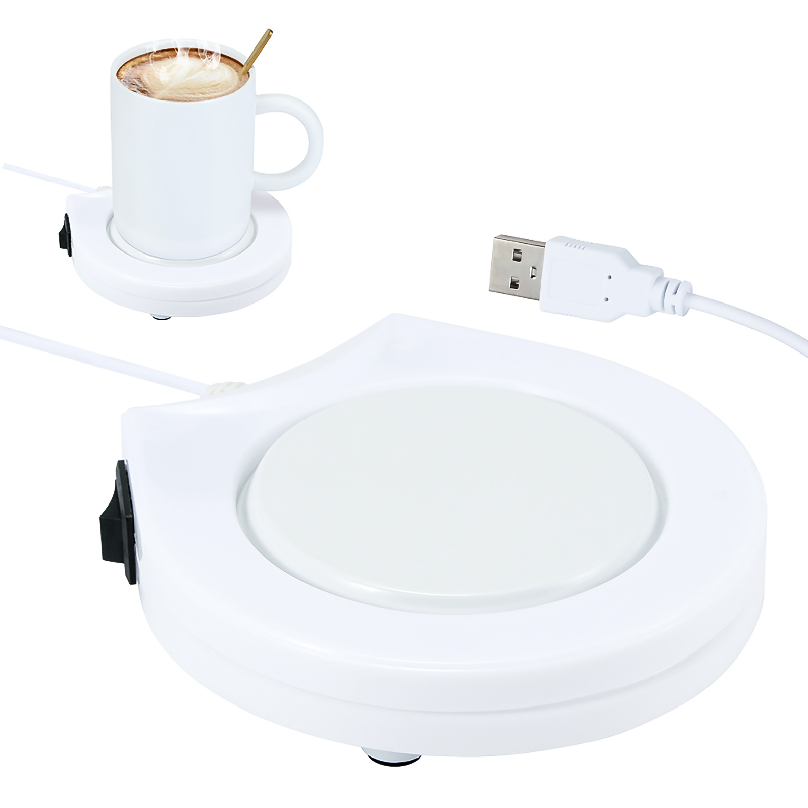 Coffee Mug Warmer，USB Electric Cup Warmer for Coffee， Tea， Milk， Drinks -Cup Beverage Warmer -Desktop Mug Warmer-Electric Coffee Warmer for Home Office Shop Use