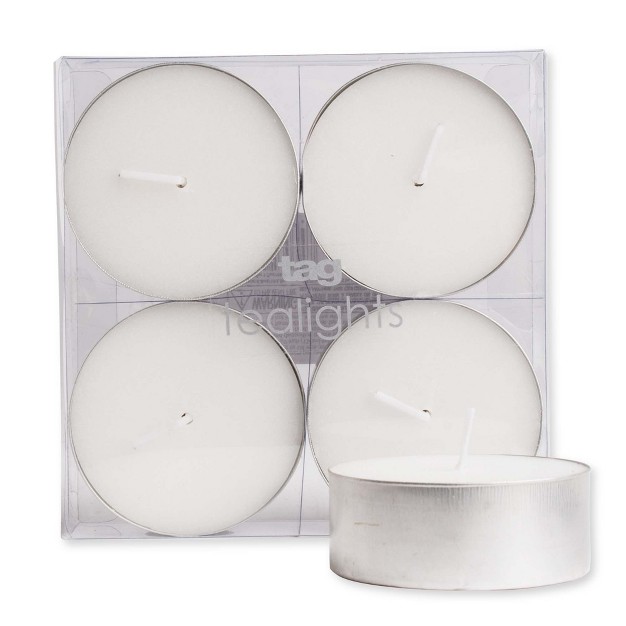 Tagltd Jumbo Tealight Candles Set Of 4