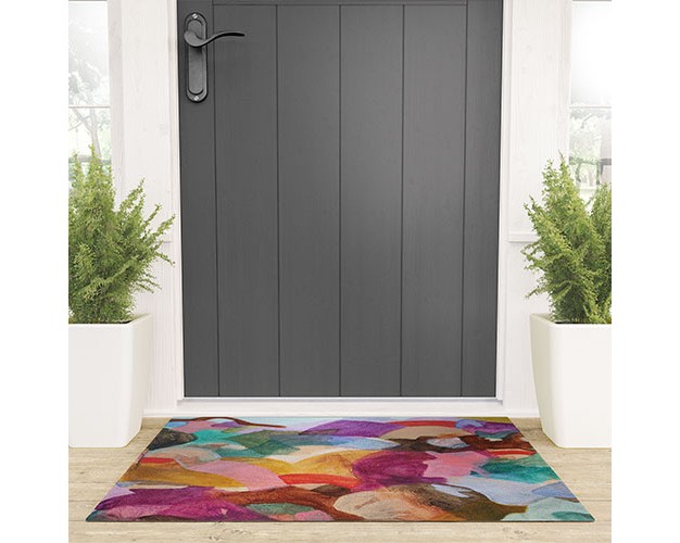 Laura Fedorowicz Beauty In The Connections Looped Vinyl Welcome Mat Society6