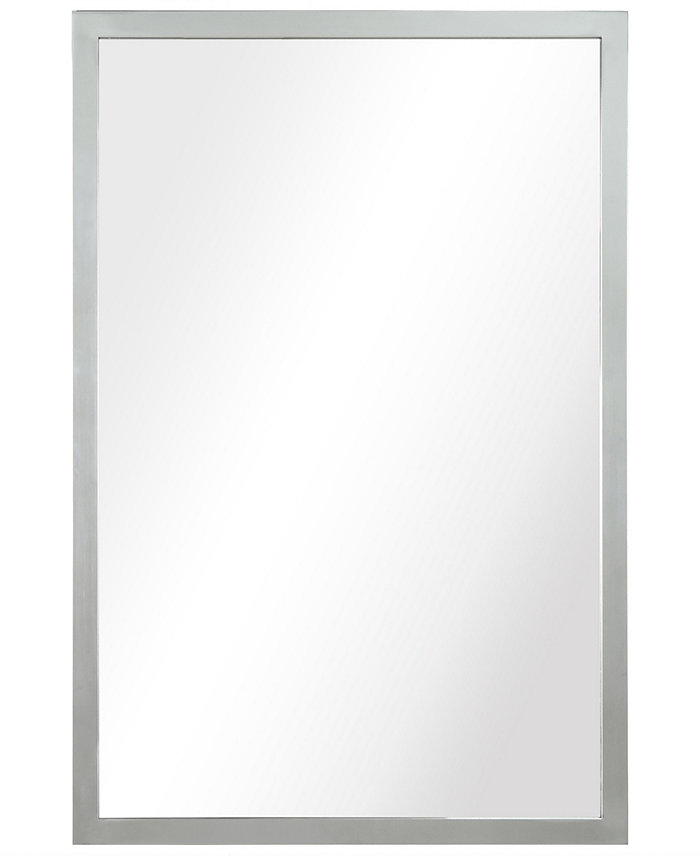 Empire Art Direct Contempo Polished Stainless Steel Rectangular Wall Mirror  20 x 30