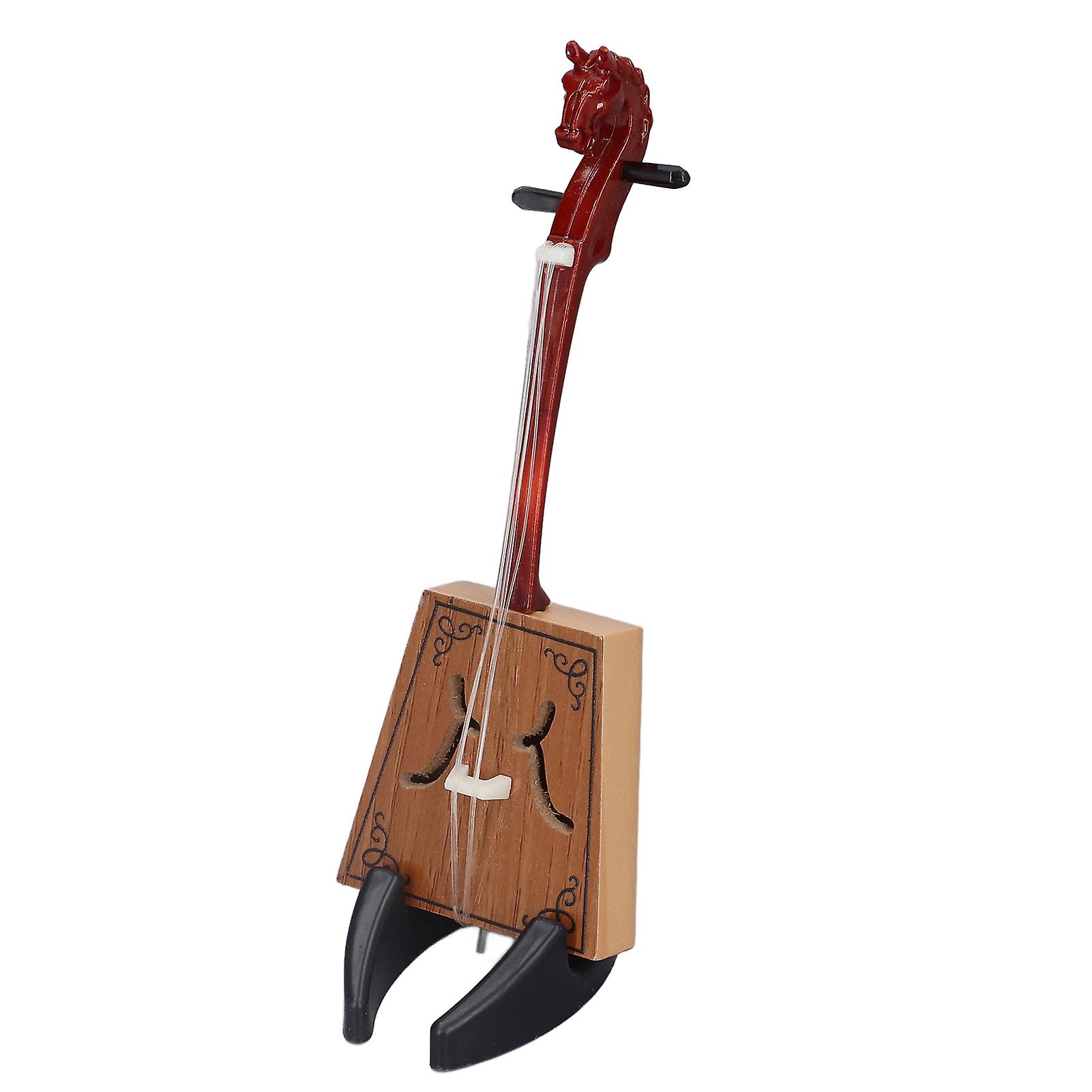 Musical Instrument Model Classical Hand Made Miniature Ethnic Musical Instrument Model With Case Stand