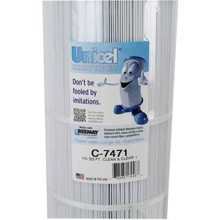 Unicel 7 in. Dia 105 sq. ft. Clean and Clear Plus Replacement Cartridge Filter (4-Pack) 4 x C7471