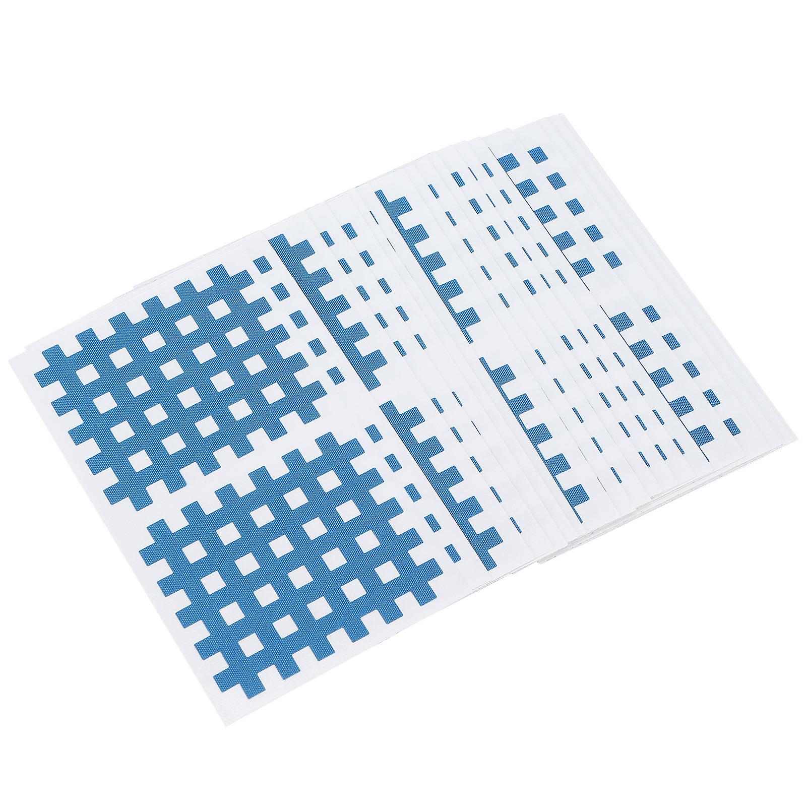 20pcs Cross Tape Pain Relief Stickers Sports Tape Sticker For Head Wrist Ankle Waist Protectionblue