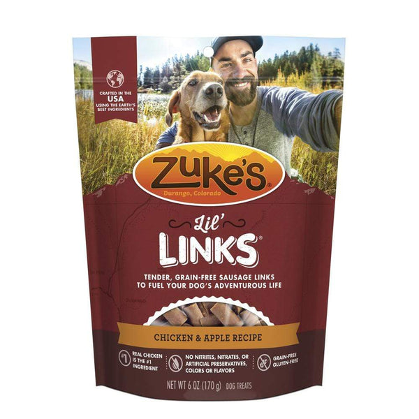 Zuke's Lil' Links Grain Free Chicken and Apple Recipe for Dogs