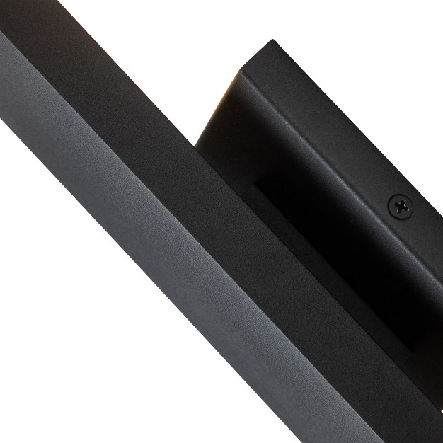 C Cattleya 2 light Integrated Led Outdoor Wall Light With Matte Black Finish