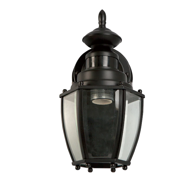 Harbor Breeze 1-Light 11.75-in Black Outdoor Wall Light