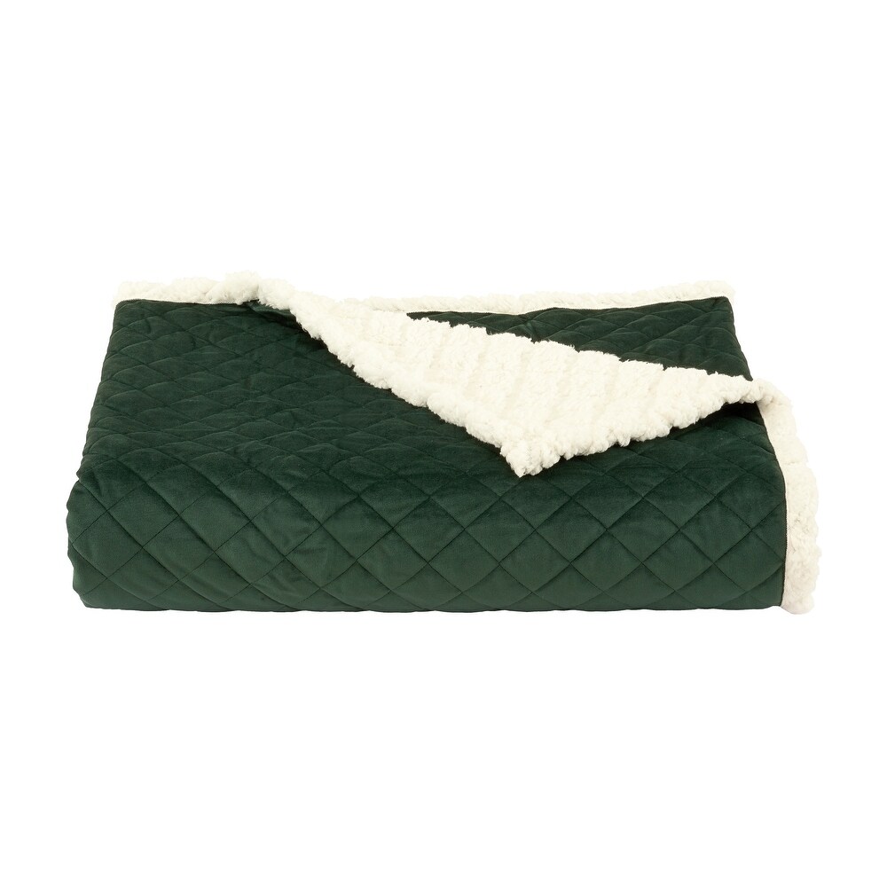 J. Queen New York Casey Sherpa Quilt Set