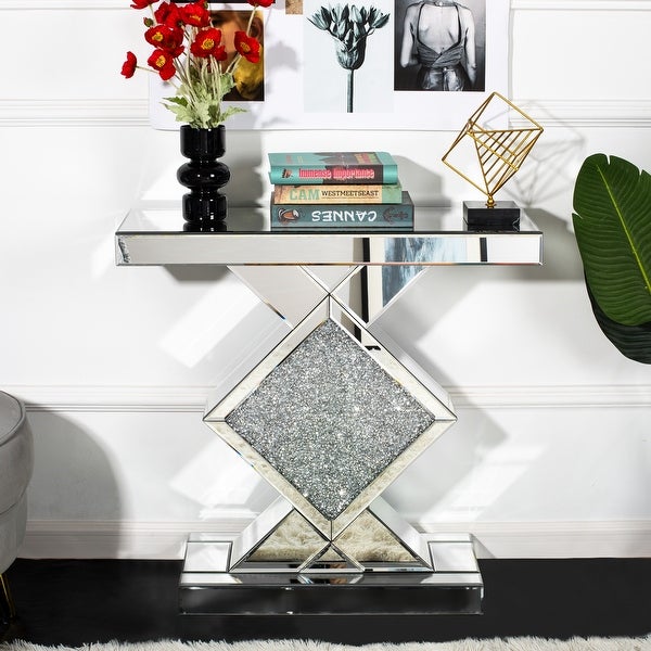 Contemporary Mirrored Console Table