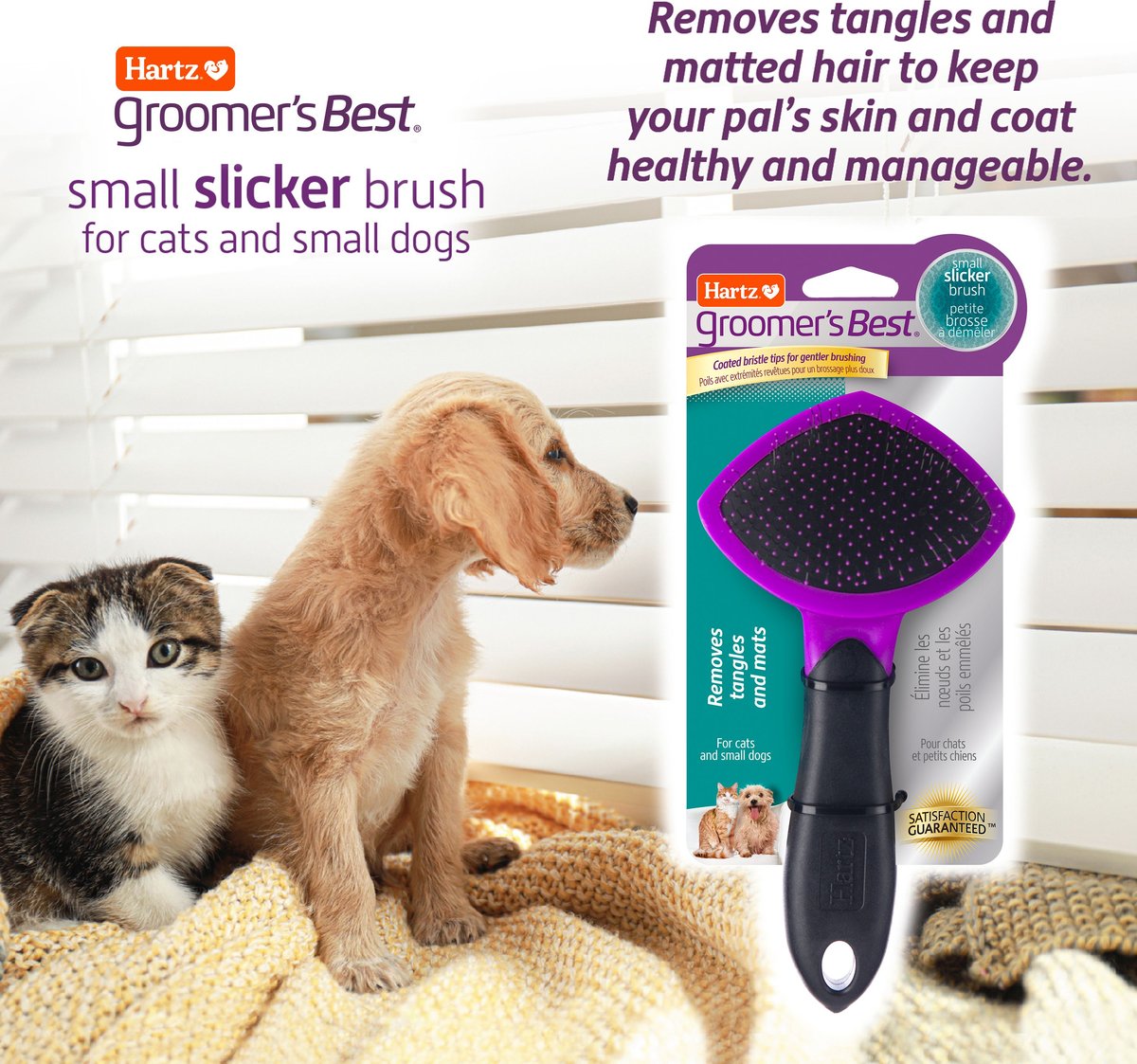 Hartz Groomer's Best Slicker Brush for Dogs and Cats