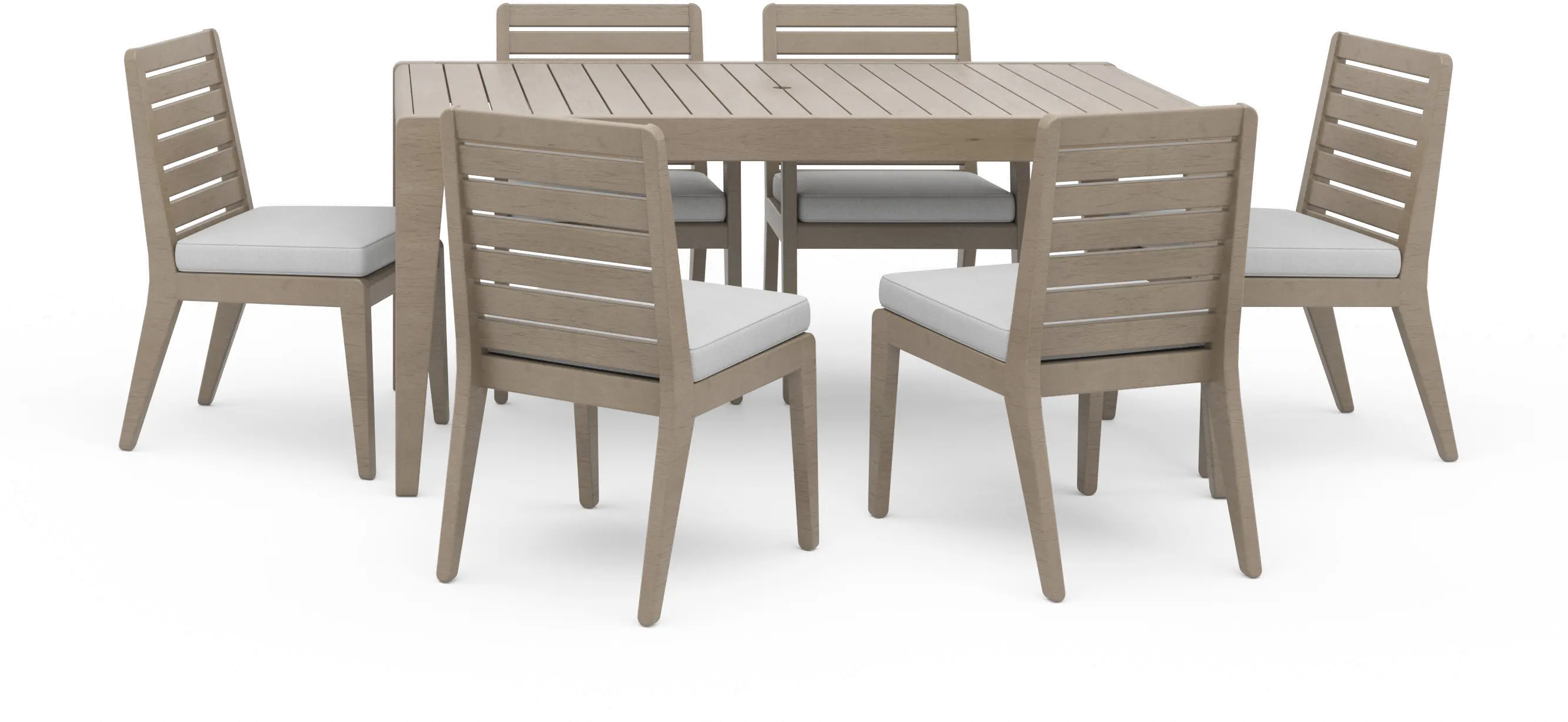 Sustain Brown 7 Piece Outdoor Dining Set