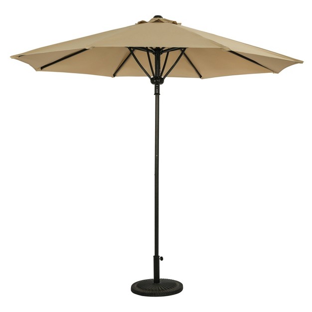 9 x27 X 9 x27 Cabo Ii Spring up Market Patio Umbrella Champagne Island Umbrella