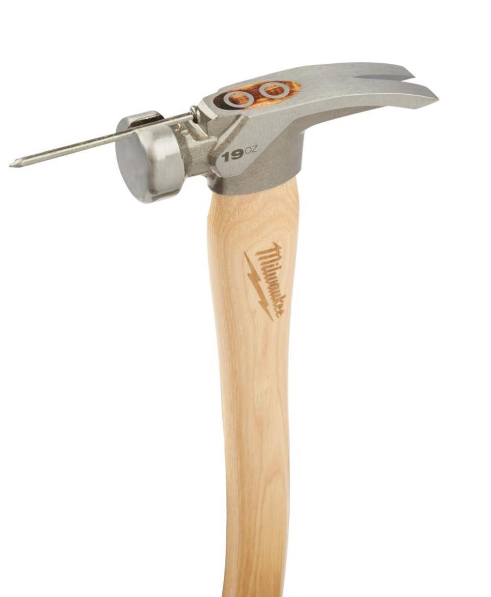 19oz Smooth Face Hickory Wood Framing Hammer ;