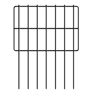 17 in. Metal Garden Fence (10-Pack) TG-B55H-27