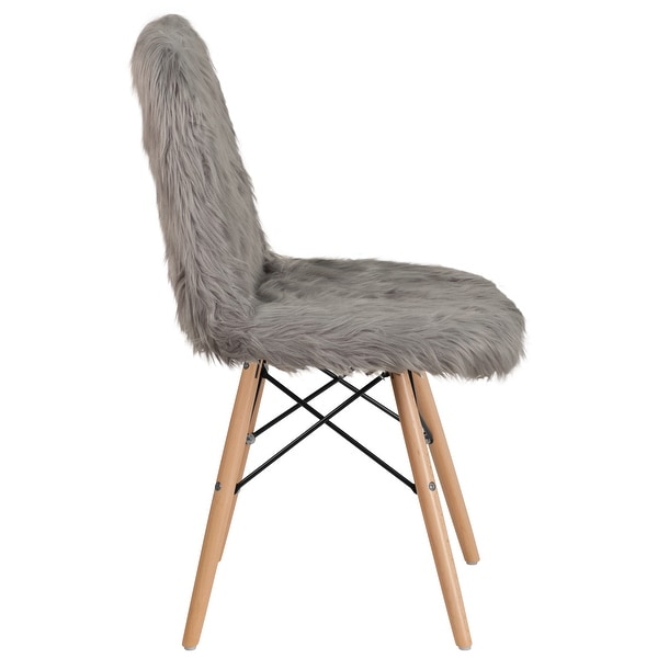 4Pk Shaggy Dog Accent Chair - Dorm Chair