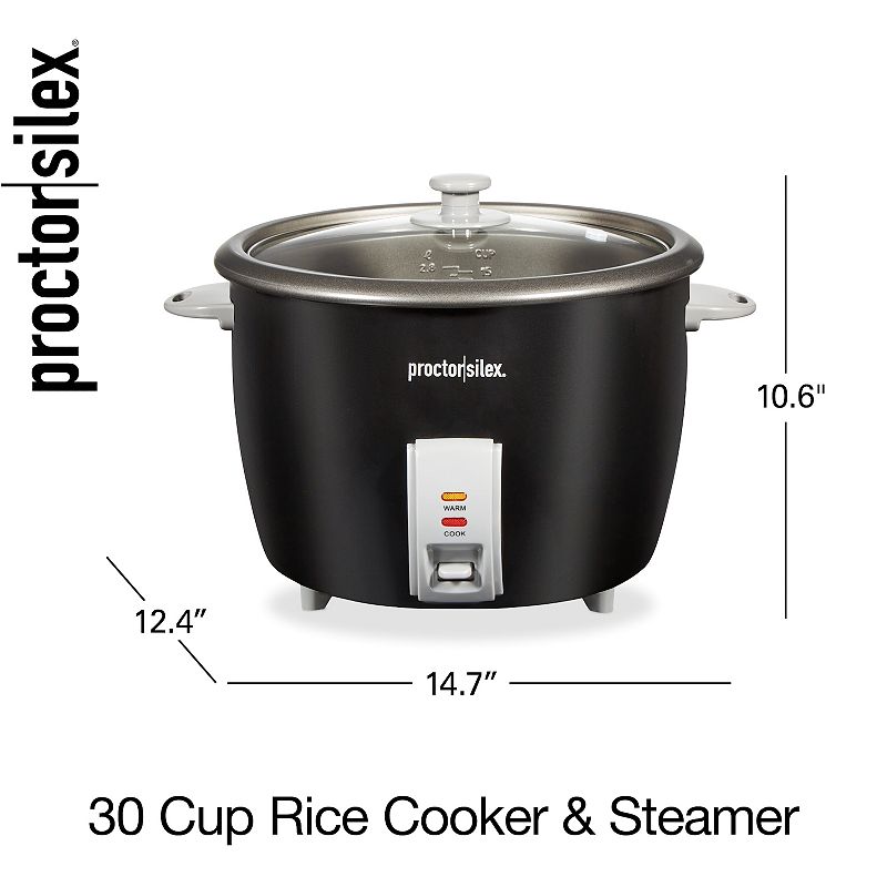 Proctor Silex 30-Cup Rice Cooker and Food Steamer