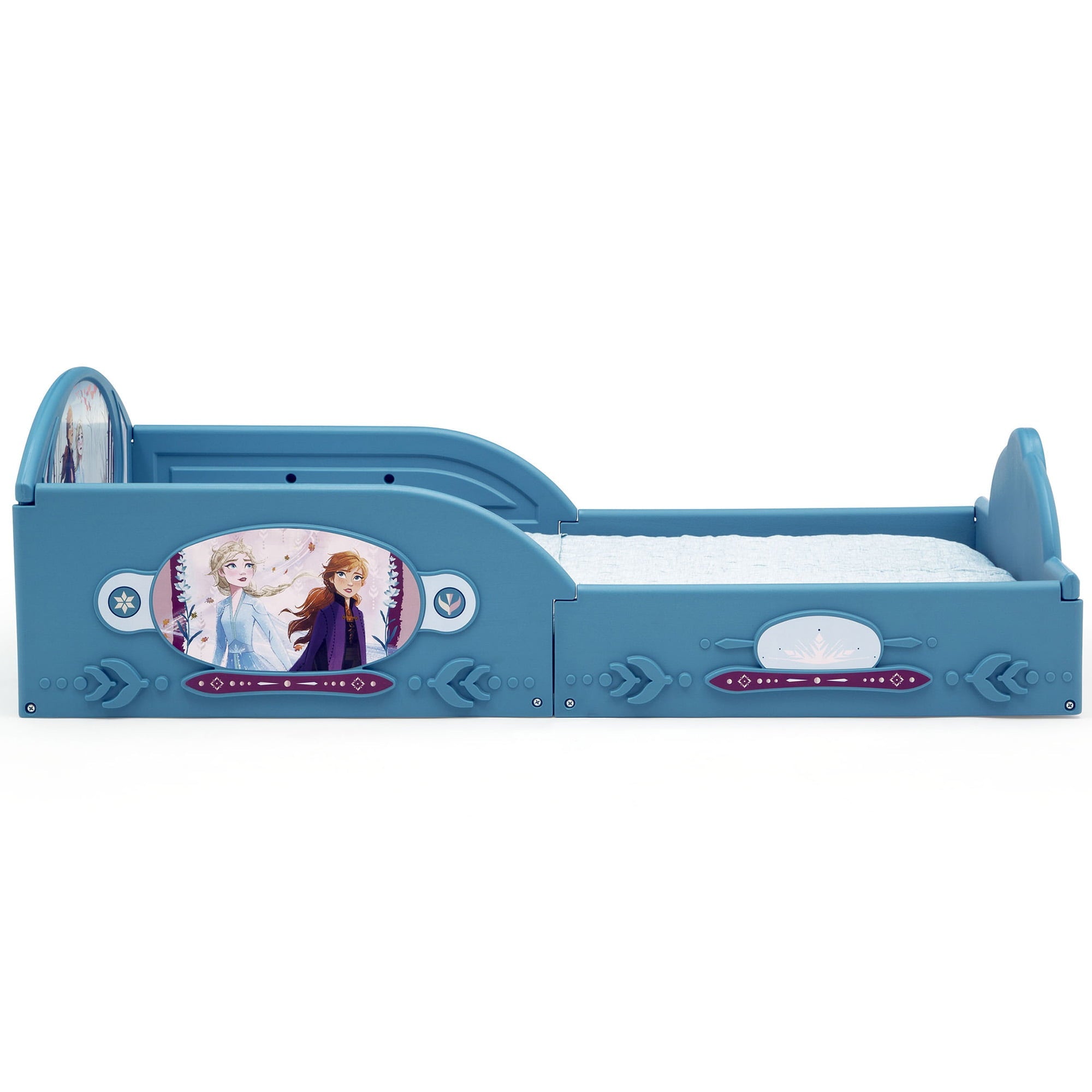 Disney Frozen II Plastic Sleep and Play Toddler Bed by Delta Children