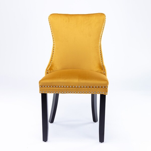 Upholstered Wing-Back Dining Chair