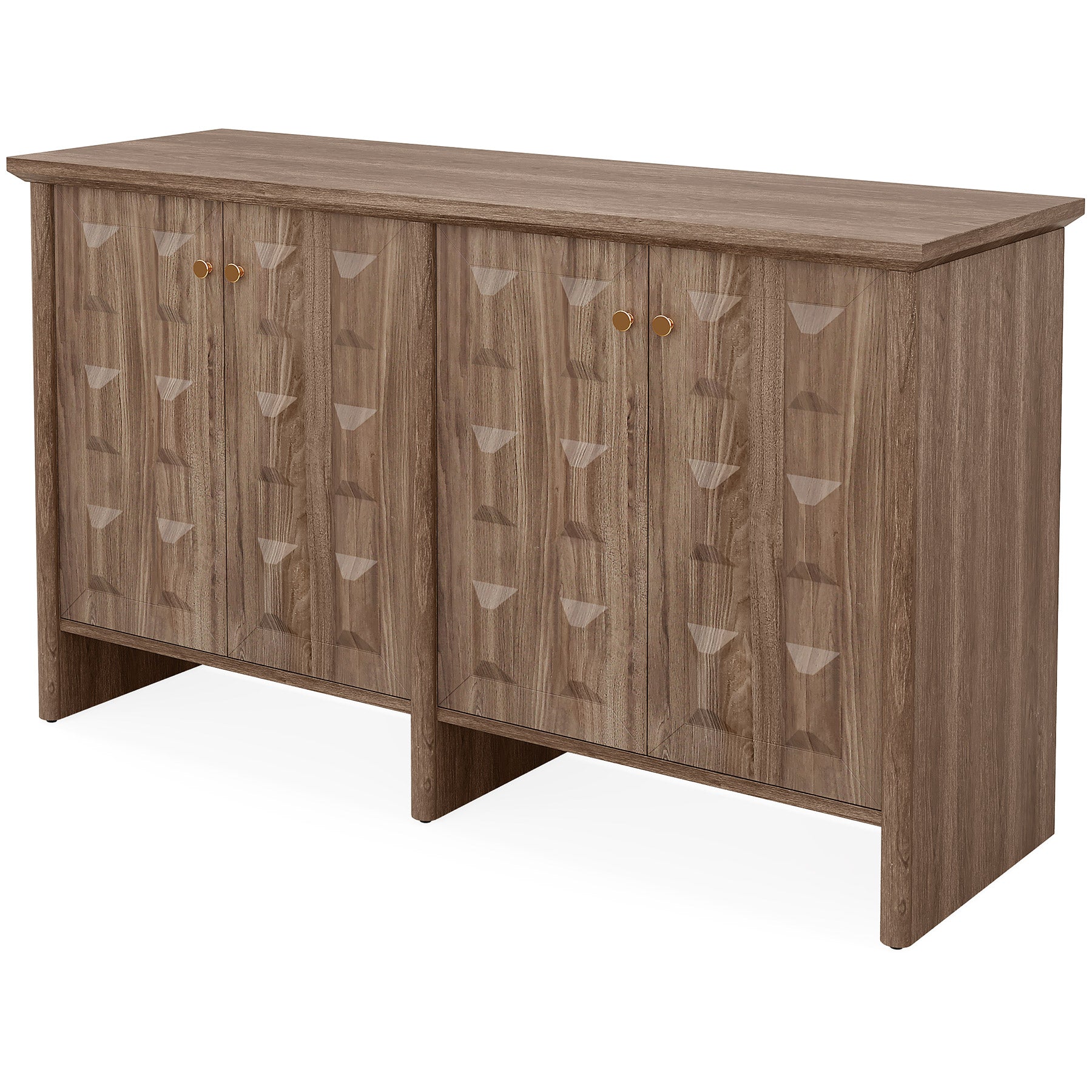 59 Sideboard Buffet, Console Cabinet Credenzas Coffee Bar Cabinet with Adjustable Shelf