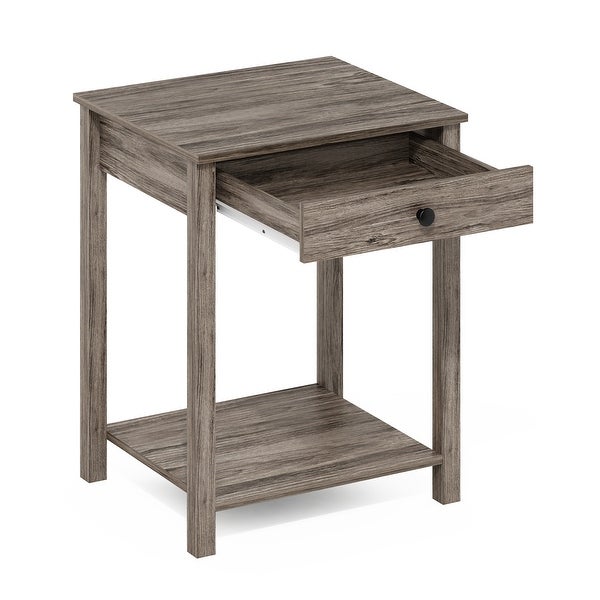 Furinno Classic Side Table with Drawer