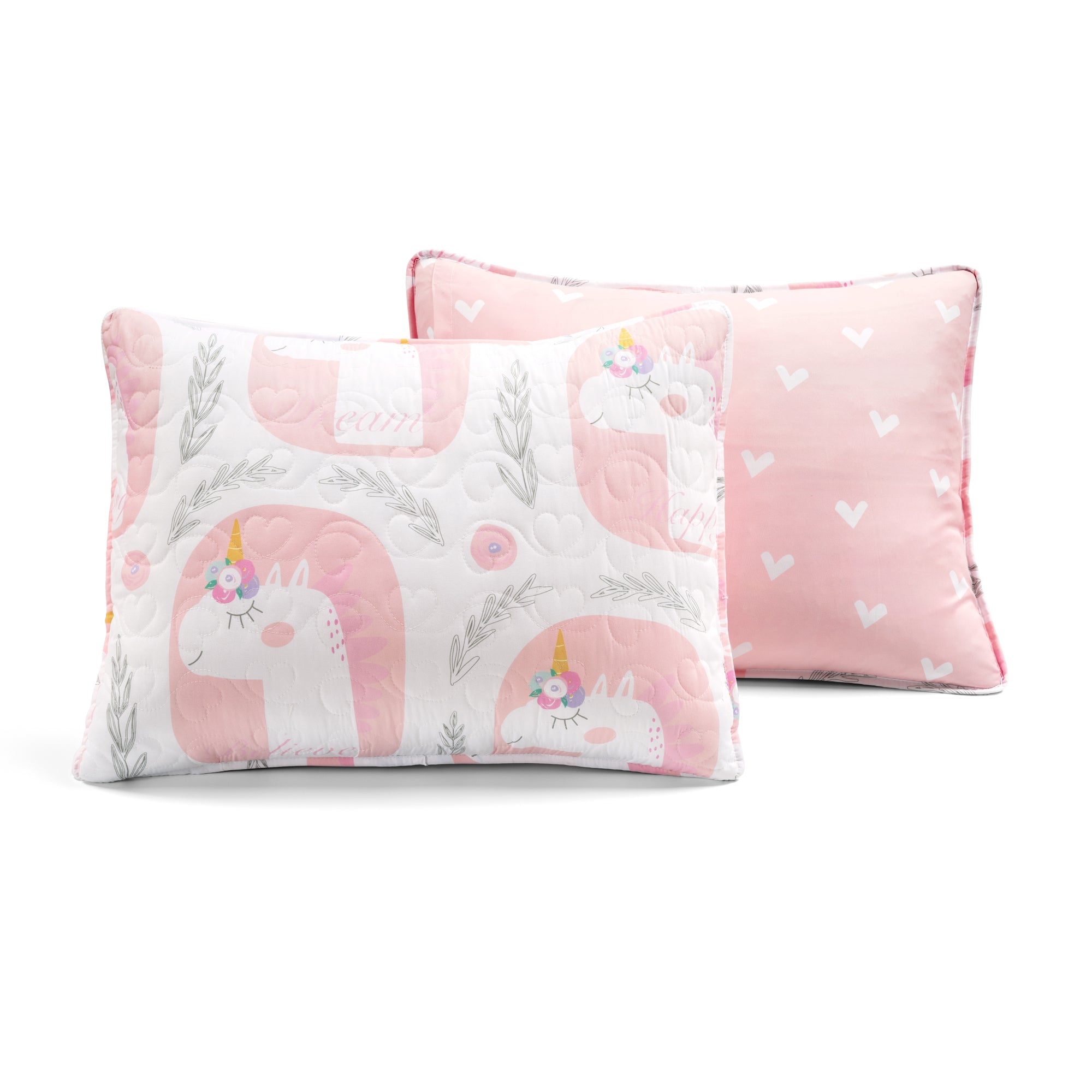 Inspirational Unicorn Reversible Quilt Set