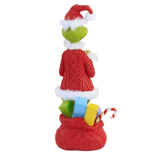 Christmas Merry Grinchmas One Figurine 8 25 Inches Dr Seuss Checking List 6010972 Resin Red