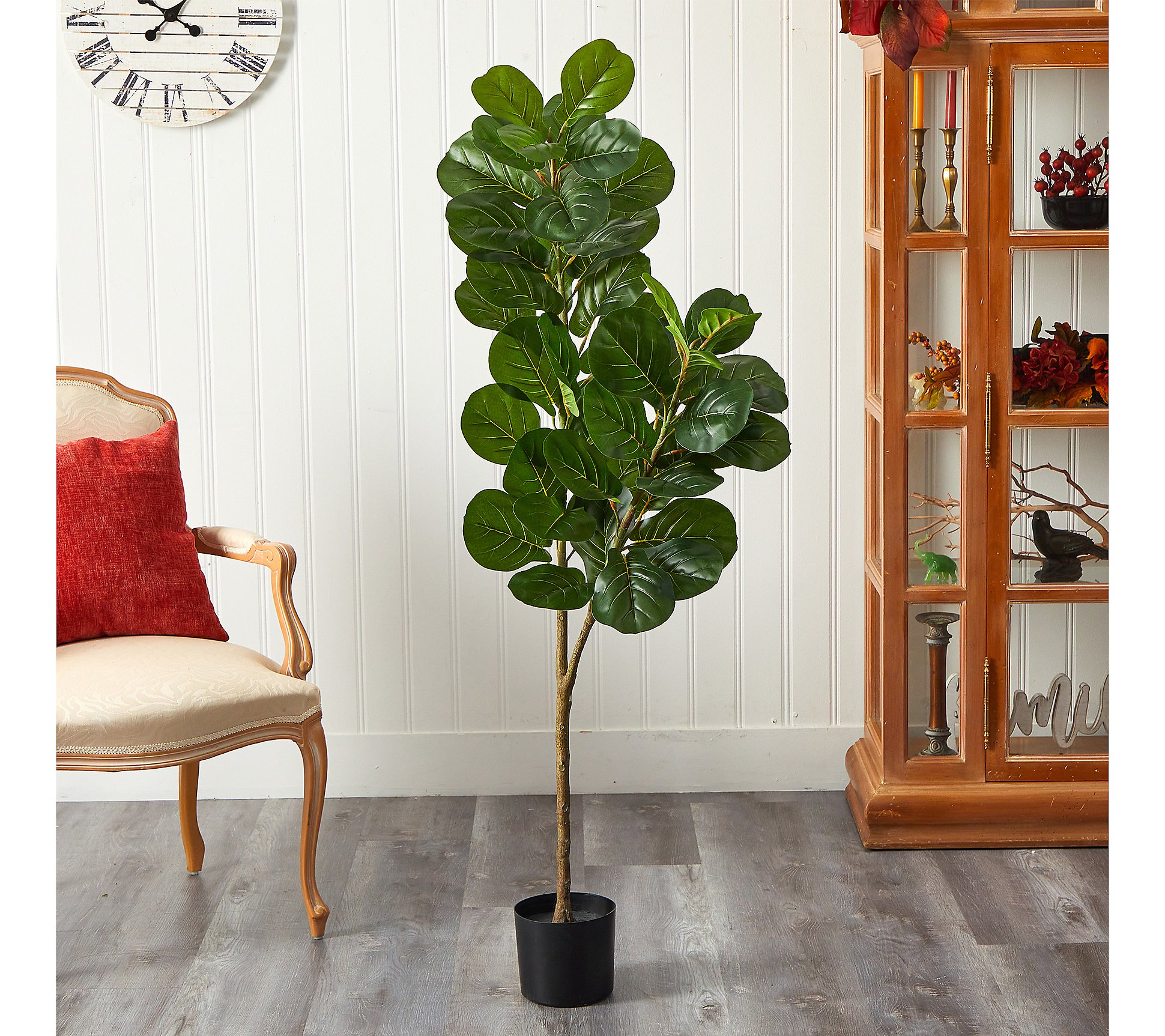 Nearly Natural 5.5' Fiddle Leaf Fig Artificial Tree