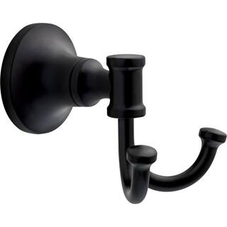 Delta Chamberlain Double J Towel Hook in Matte Black CML35-MB-R