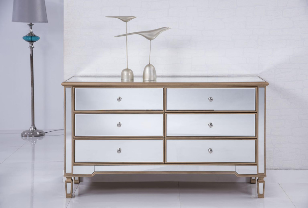 Console Cabinet Contemporary Brushed Steel Gold Solid Wood   Traditional   Console Tables   by EuroLuxHome  Houzz