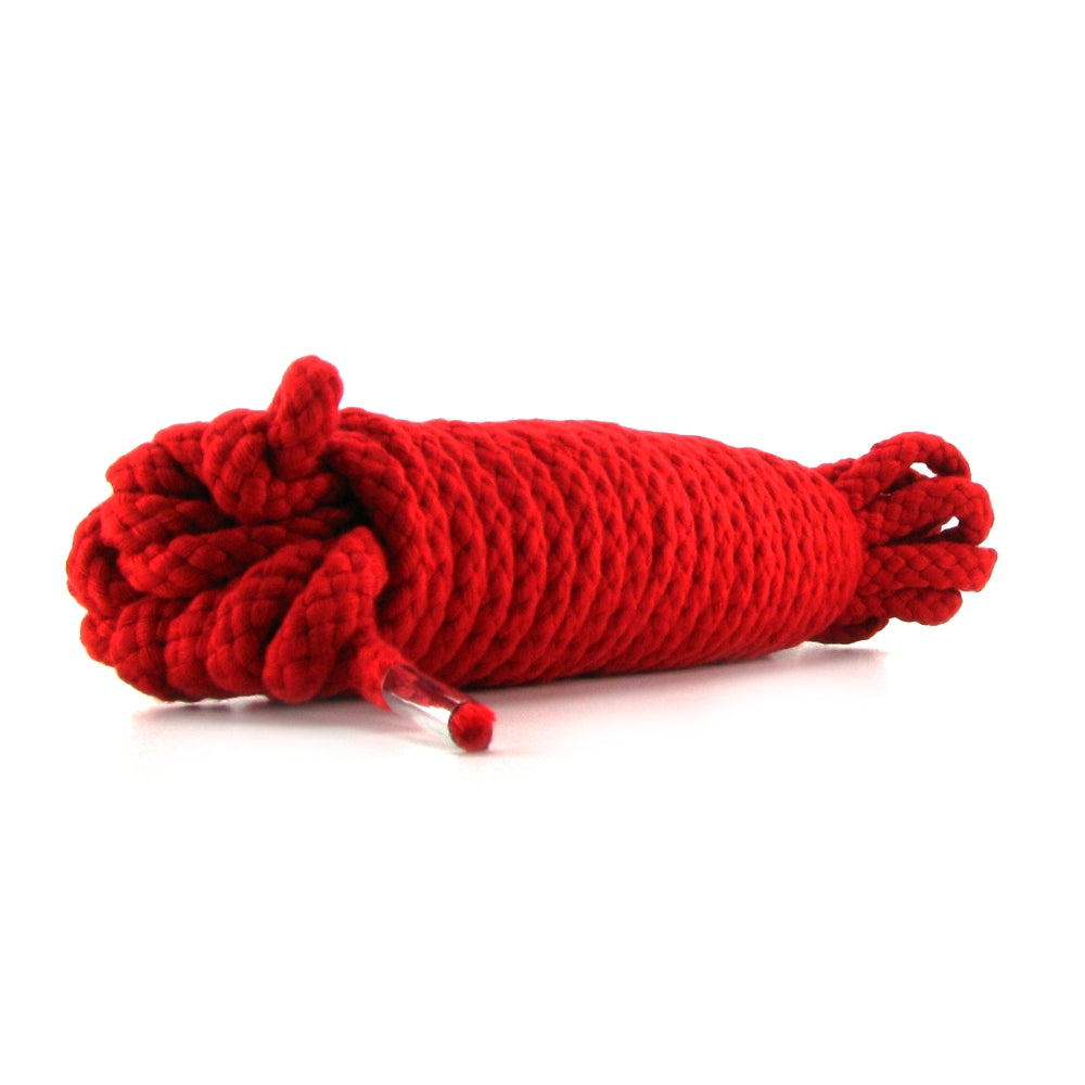 Fetish Fantasy Series 35 Foot Japanese Silk Rope in Red