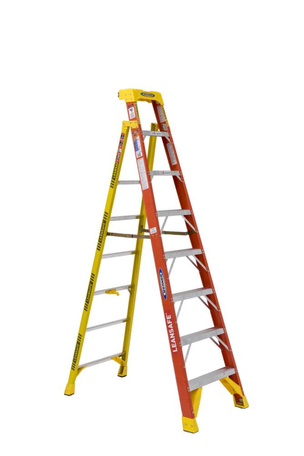 8Ft LEANSAFE Type IA Fiberglass Leaning Ladder