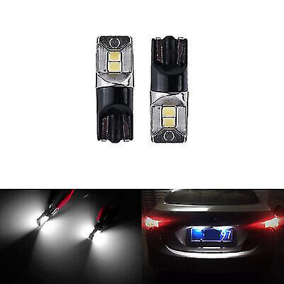 2X t10 w5w 4 smd led side indicator rzg number plate light sidelight white 6000k