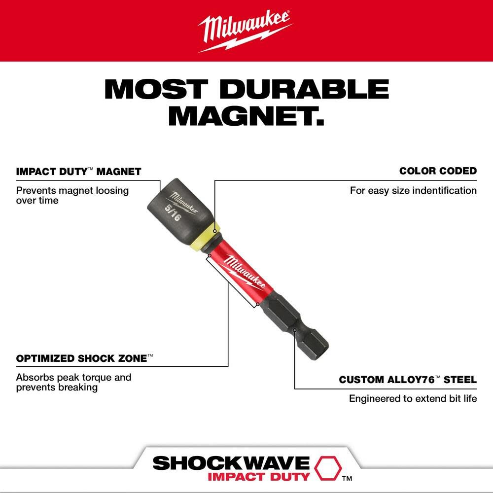 Milwaukee SHOCKWAVE Impact Duty 5/16 x 2 9/16