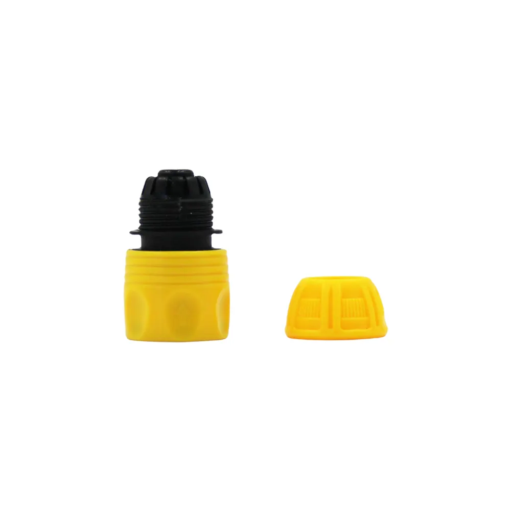 China Factory Supply Plastic Yellow Color Garden Quick   Screw Plastic Hose Connector