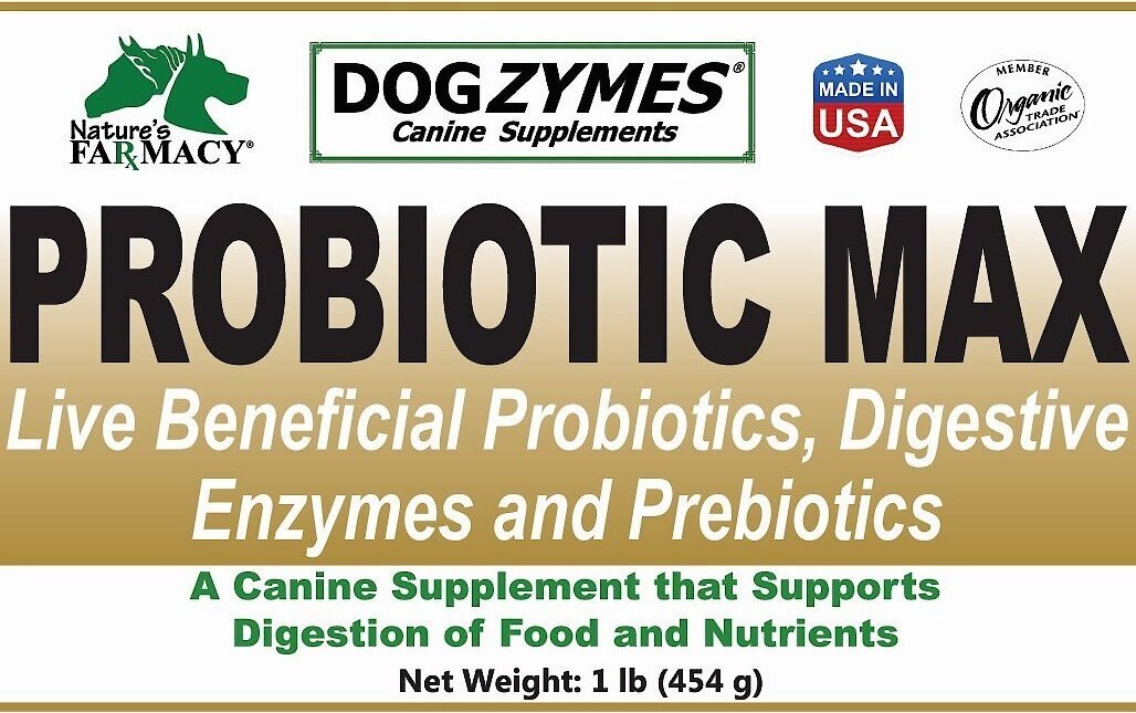 Nature's Farmacy Dogzymes Probiotic Max Dog Supplement