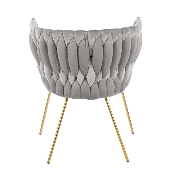 Silver Orchid Braided Erika Chair