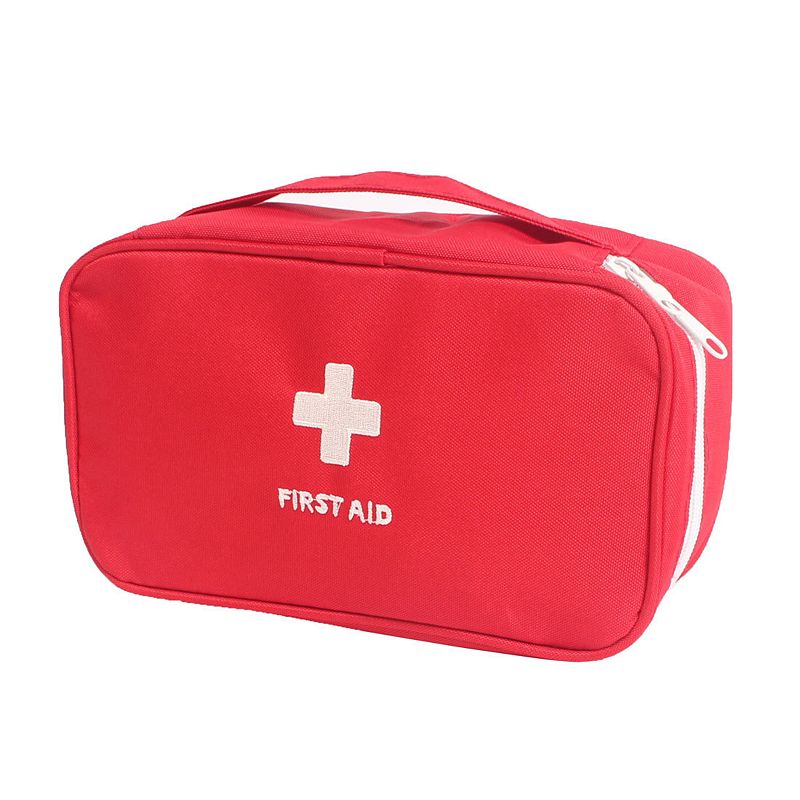 Outdoor Camping Hiking Medic First Aid Empty Kit Storage Bag Red