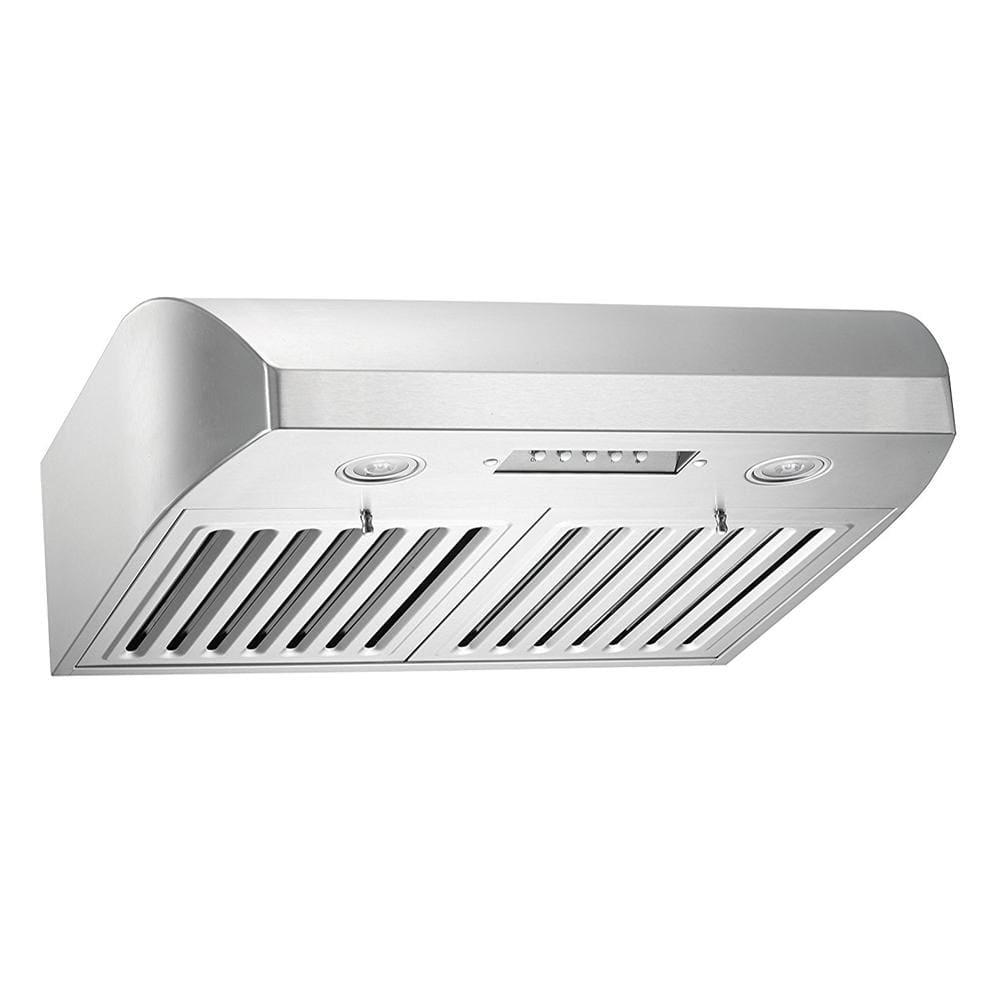 KOBE Range Hoods 30 in 680 CFM Stainless Steel Under Cabinet Range Hood with QuietMode from the Brillia Collection