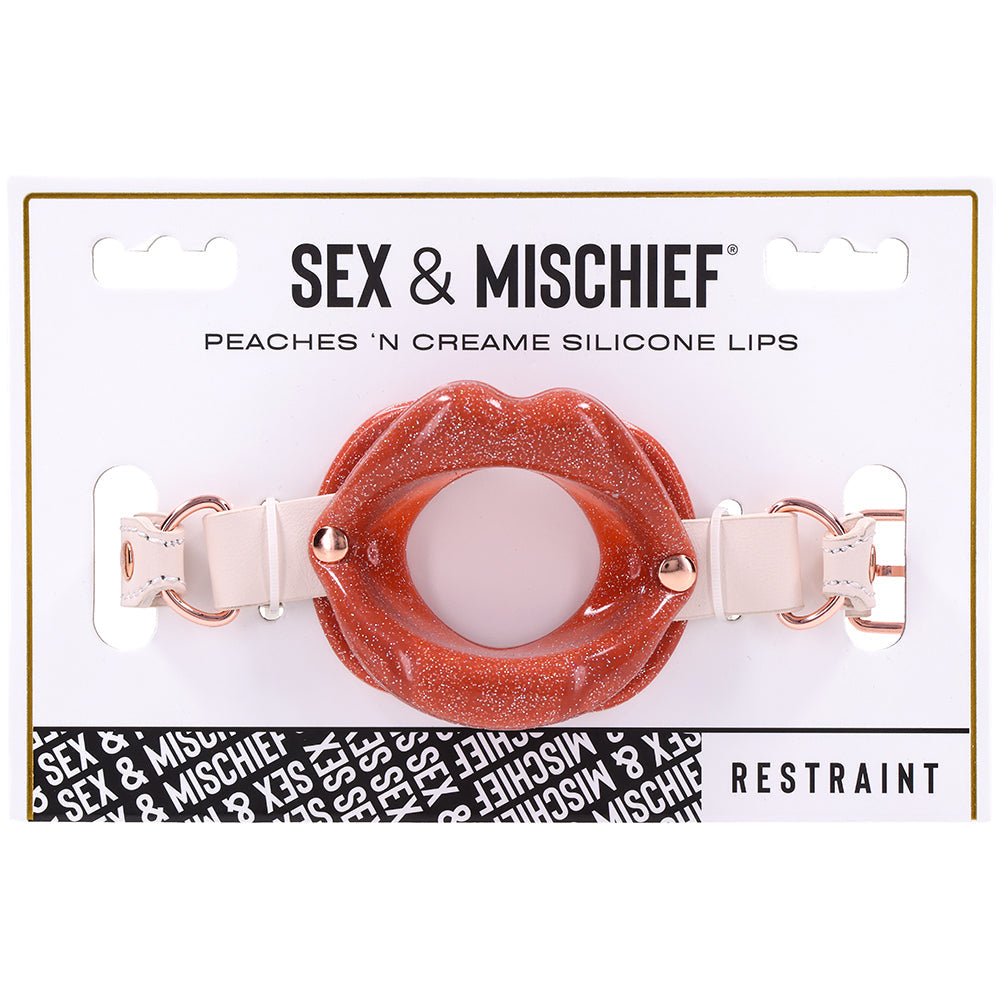 S&M Peaches 'n CreaMe Silicone Lips Gag