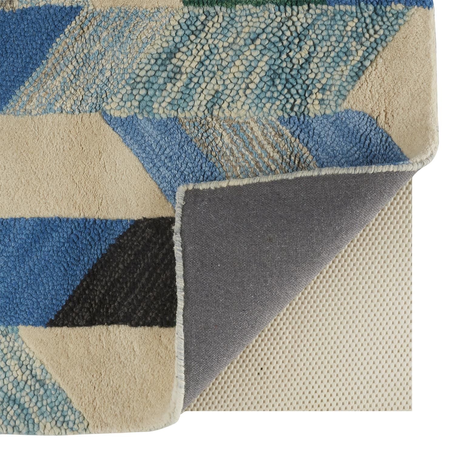 Elison Hand Tufted Green and Blue Rug by BD Fine