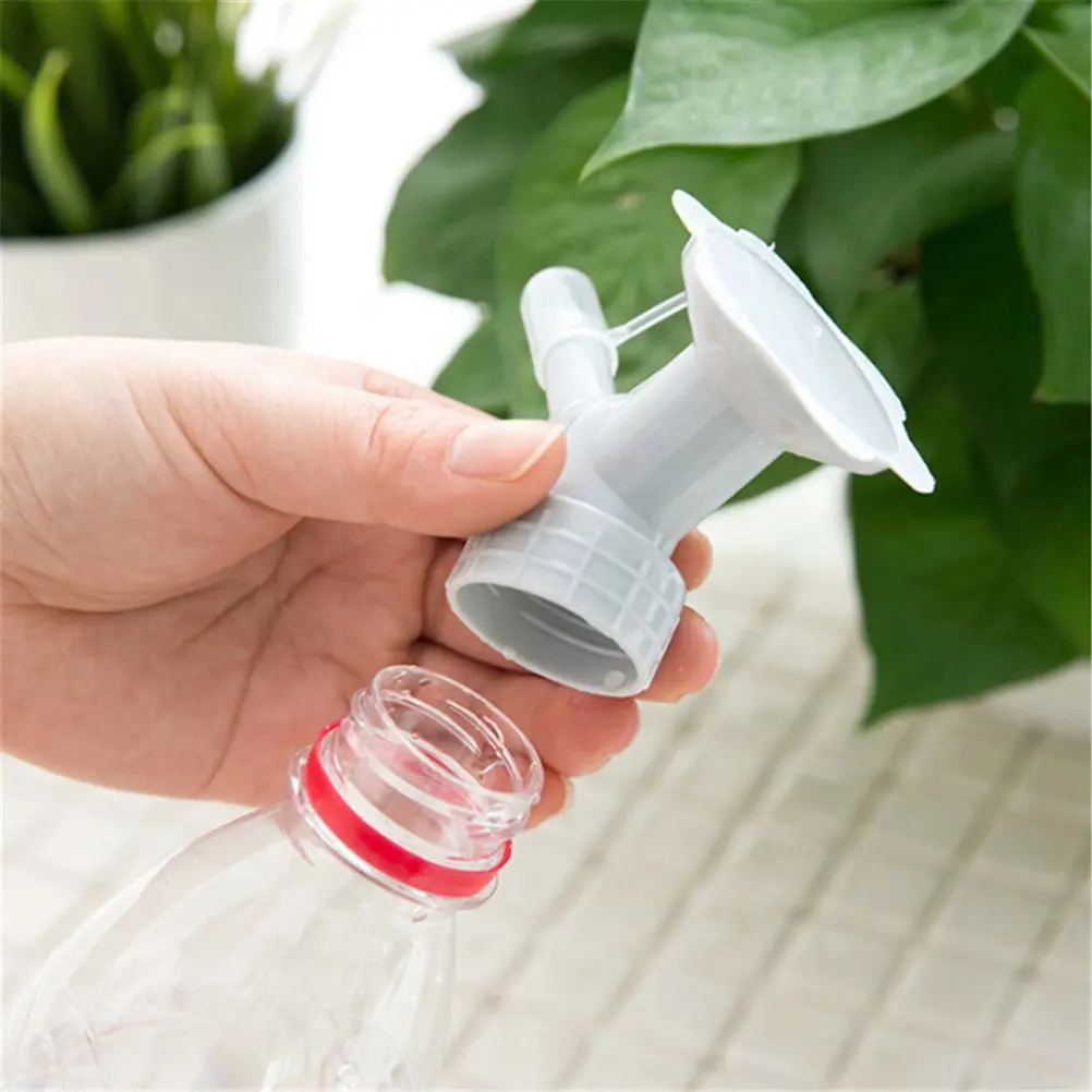 2 in 1 plastic nozzle  shower water bottle Office sprinkler Garden tool supplies Kettle sprinkler watering flowers  drink bottle