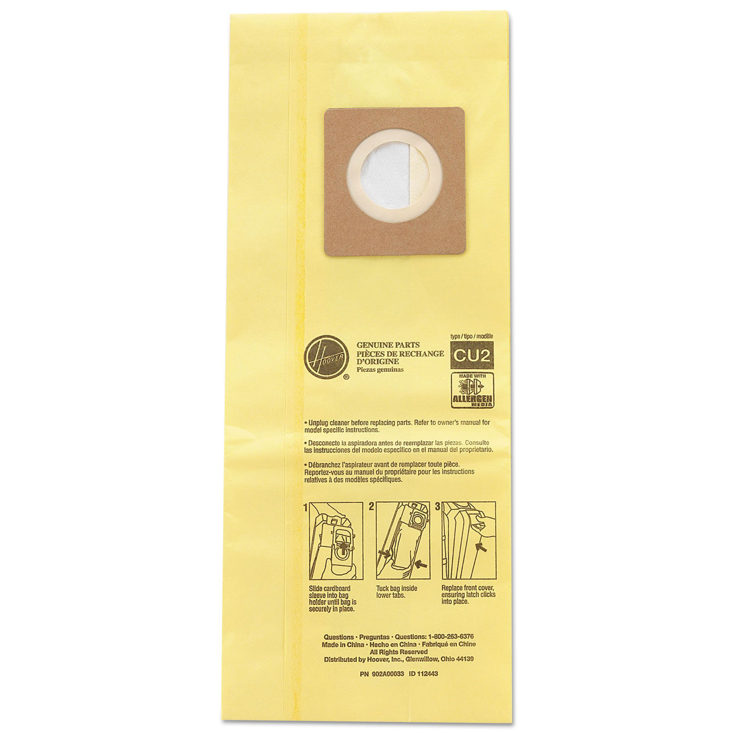 HushTone Vacuum Bags by Hooverandreg; Commercial HVRAH10243