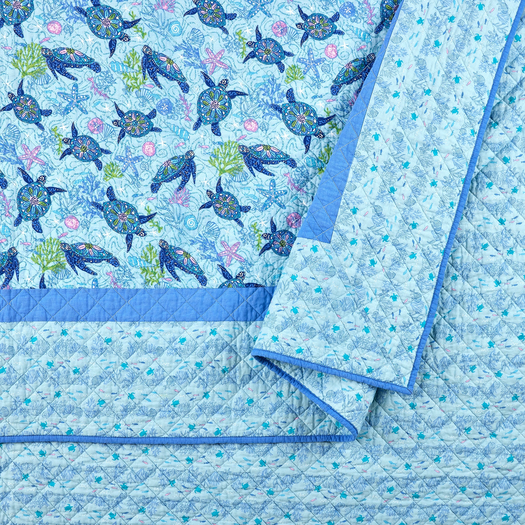 Turtle Dream Quilt Set, Twin