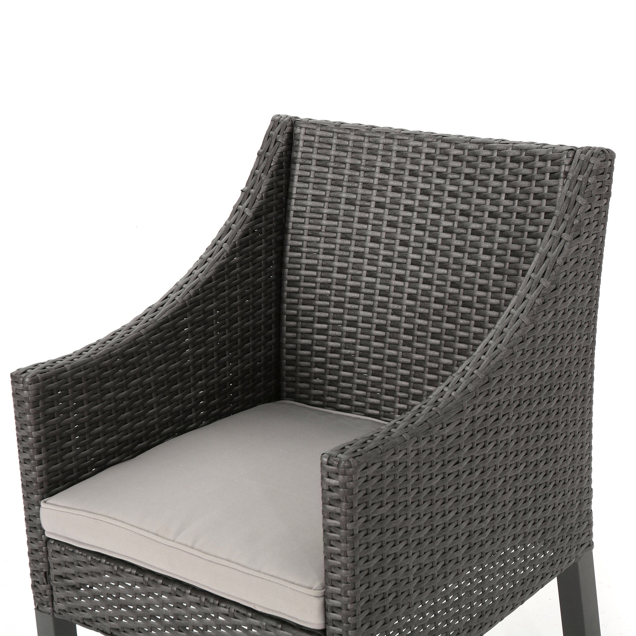 Jean Outdoor 3 Piece Wood  and Wicker Bistro Set