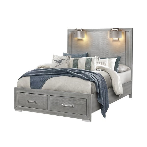 Global Furniture USA  Silver Queen Bed