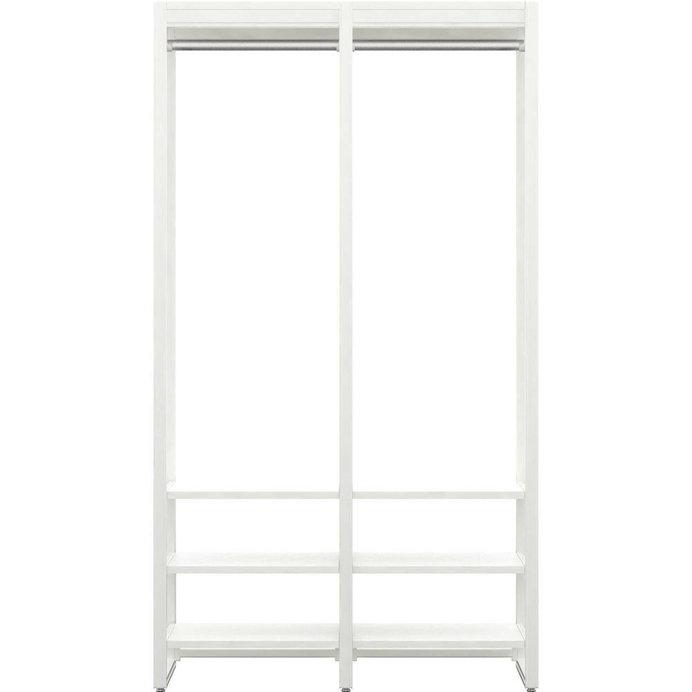 CLOSETS By LIBERTY 46.5 in. W White Adjustable Tower Wood Closet System with 8 Shelves HS4400-RW-04